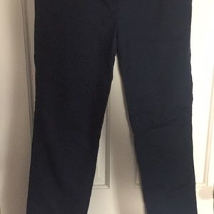 Navy ankle pants